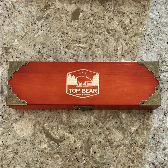 Top Bear Whiskey Stones Set with Tong - Picture 3 of 4